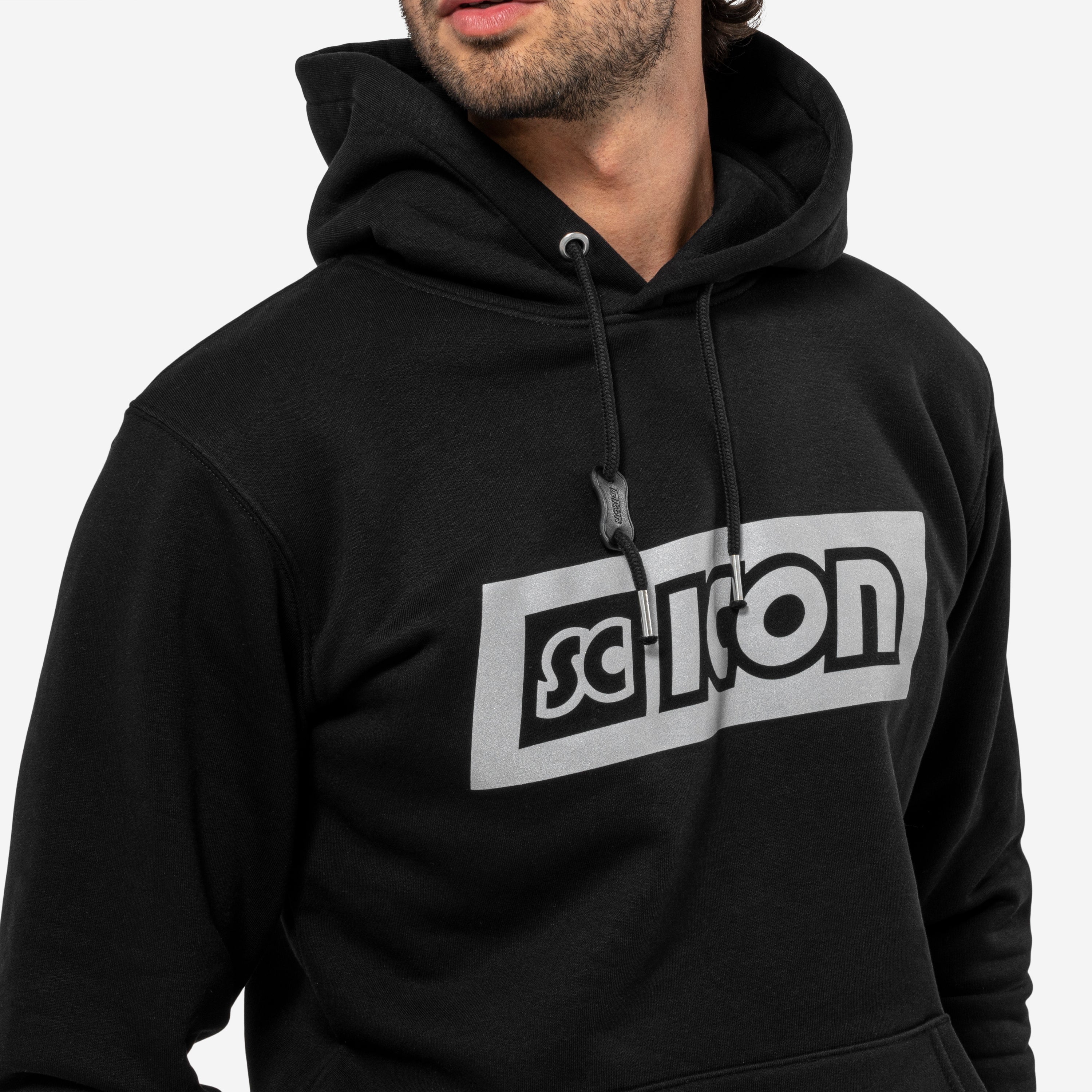 SCICON REFLECTIVE BOXED LOGO HOODIE