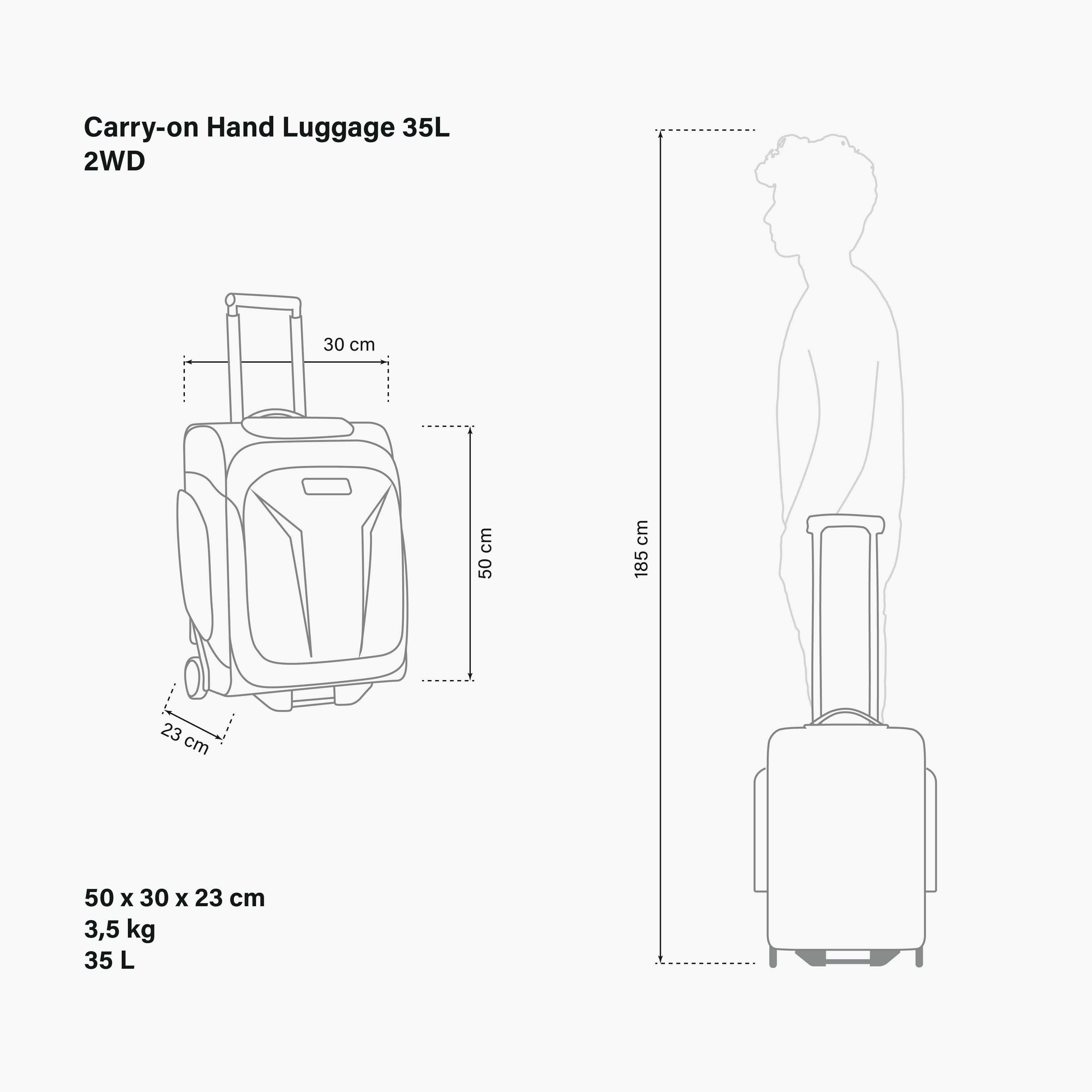 MALETA DE CABINA 35L - 2WD