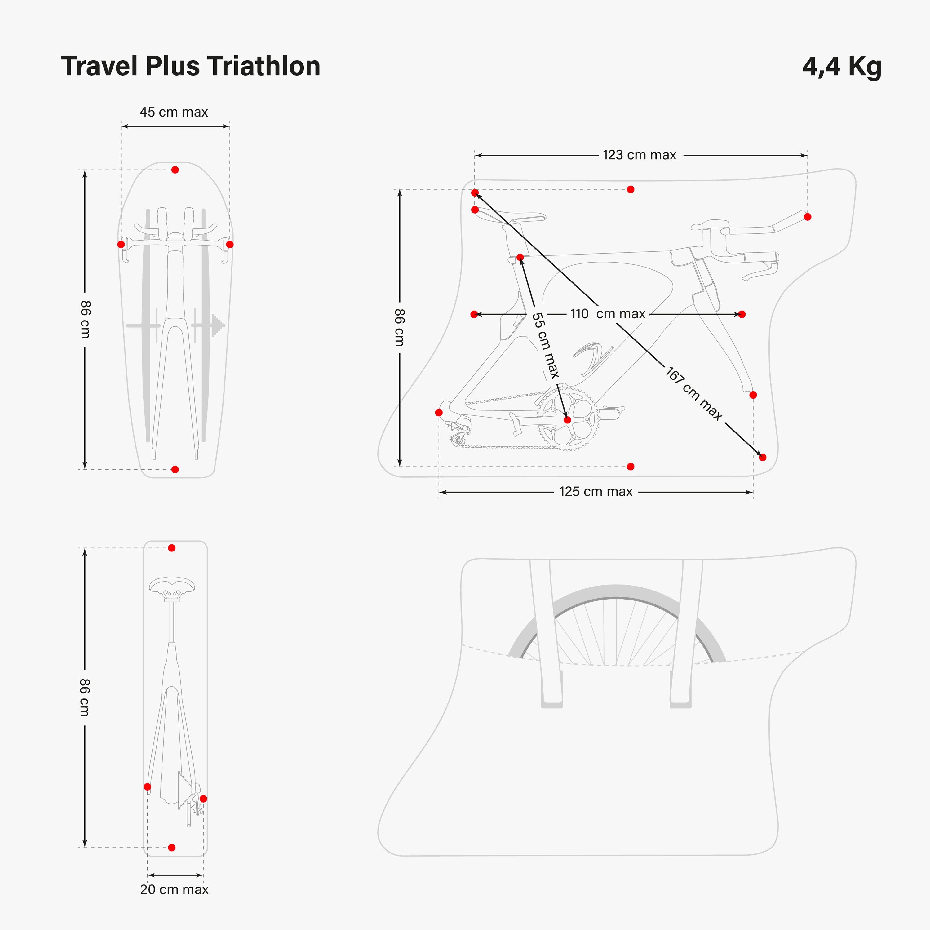 BOLSA PARA LLEVAR BICICLETA - TRAVEL PLUS TRIATHLON