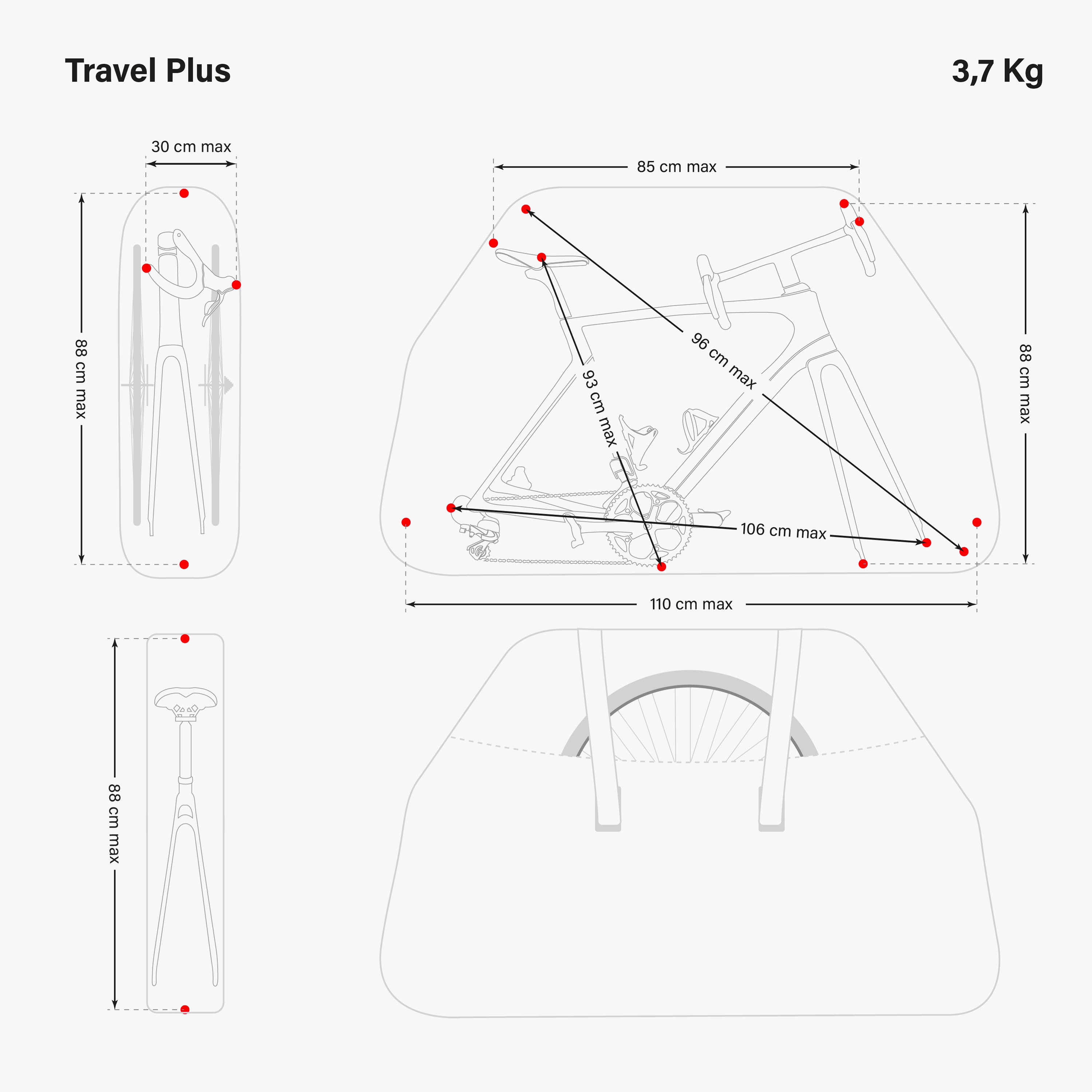BOLSA PARA LLEVAR BICICLETA - TRAVEL PLUS