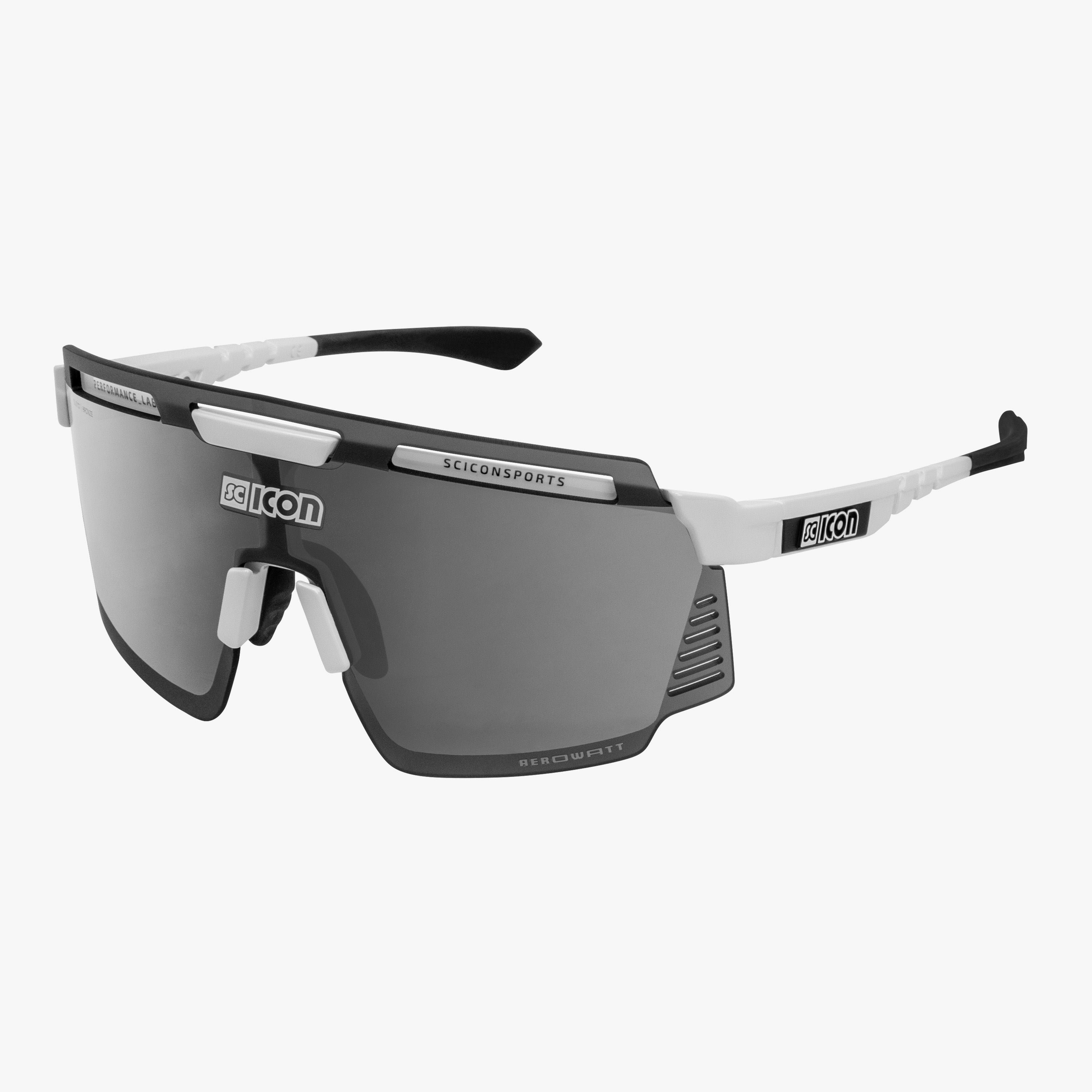 SCICON AEROWATT アイウェア サングラス White Gloss/Multimirror Bronze Aerowatt Sport Sunglasses