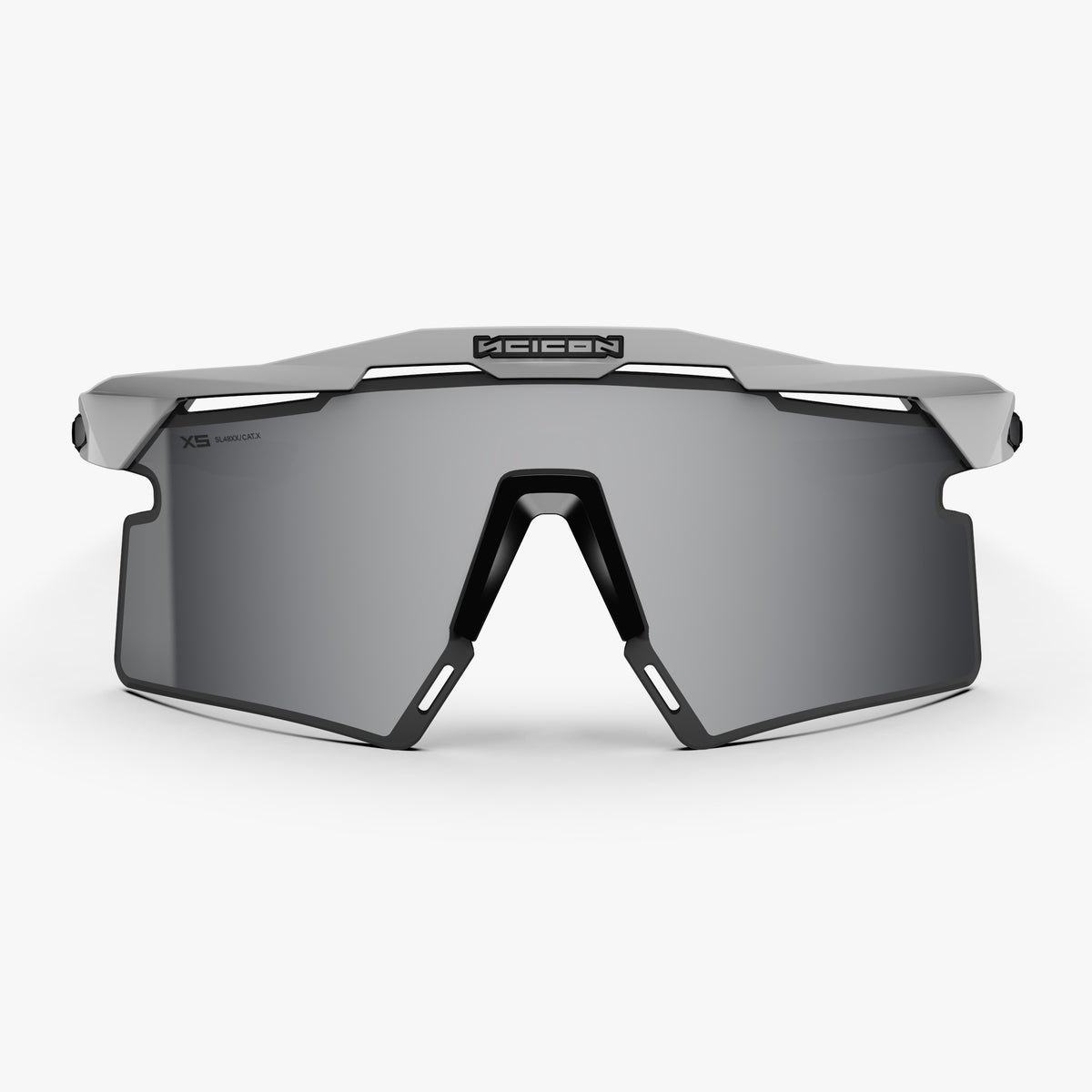 Aeroshade 2.0 Titanium XS White Matte Multimirror Silver front