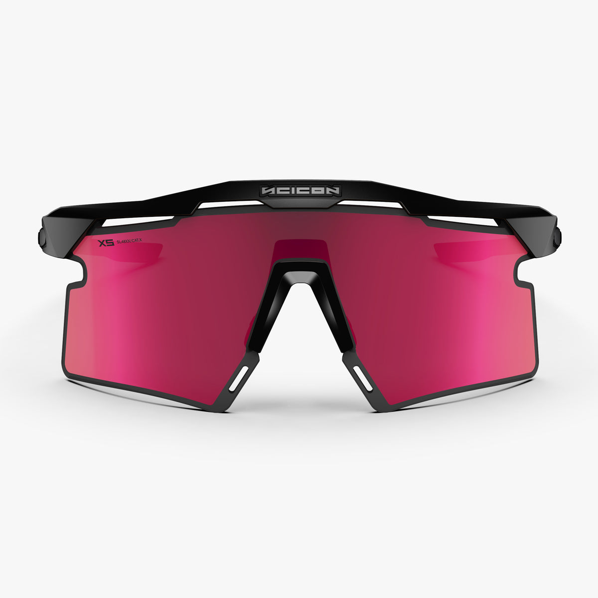 Aeroshade 2.0 Titanium XS Matte Black Multimirror Sunburst front