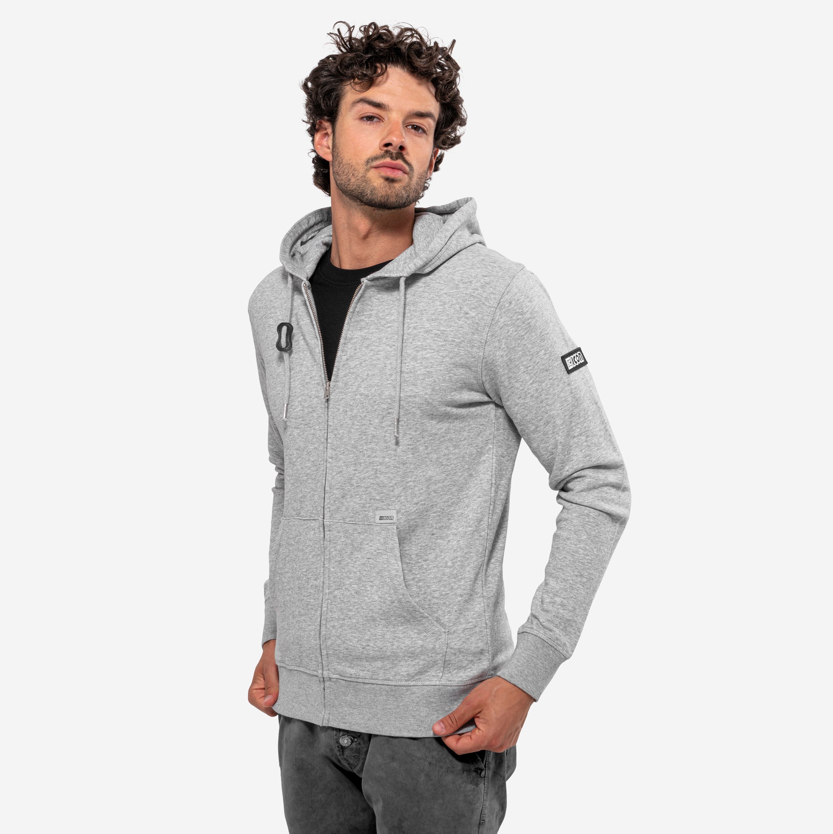SUDADERA SQUADRA CON CAPUCHA Y CREMALLERA