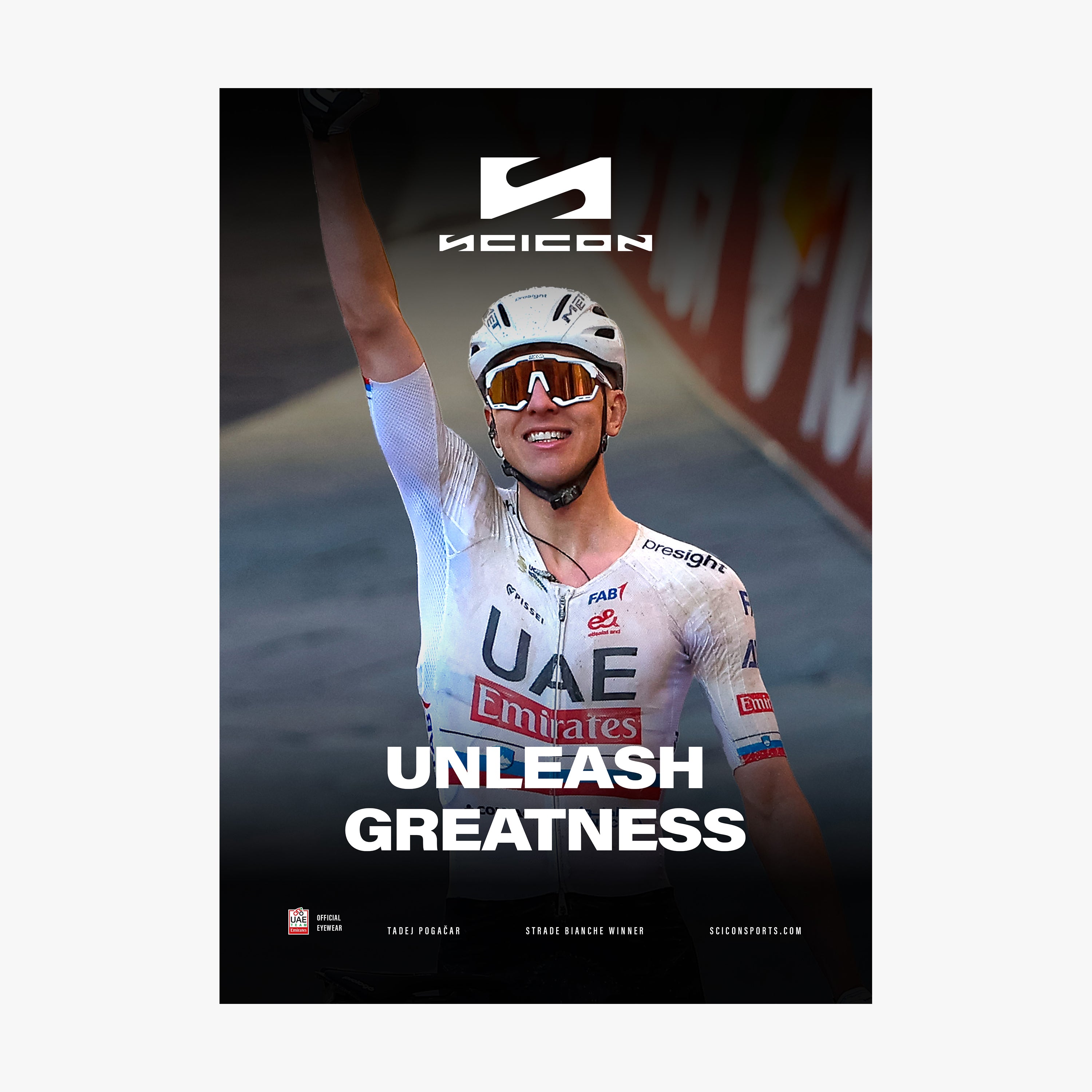 FABRIC POSTER POGAČAR STRADE BIANCHE 23