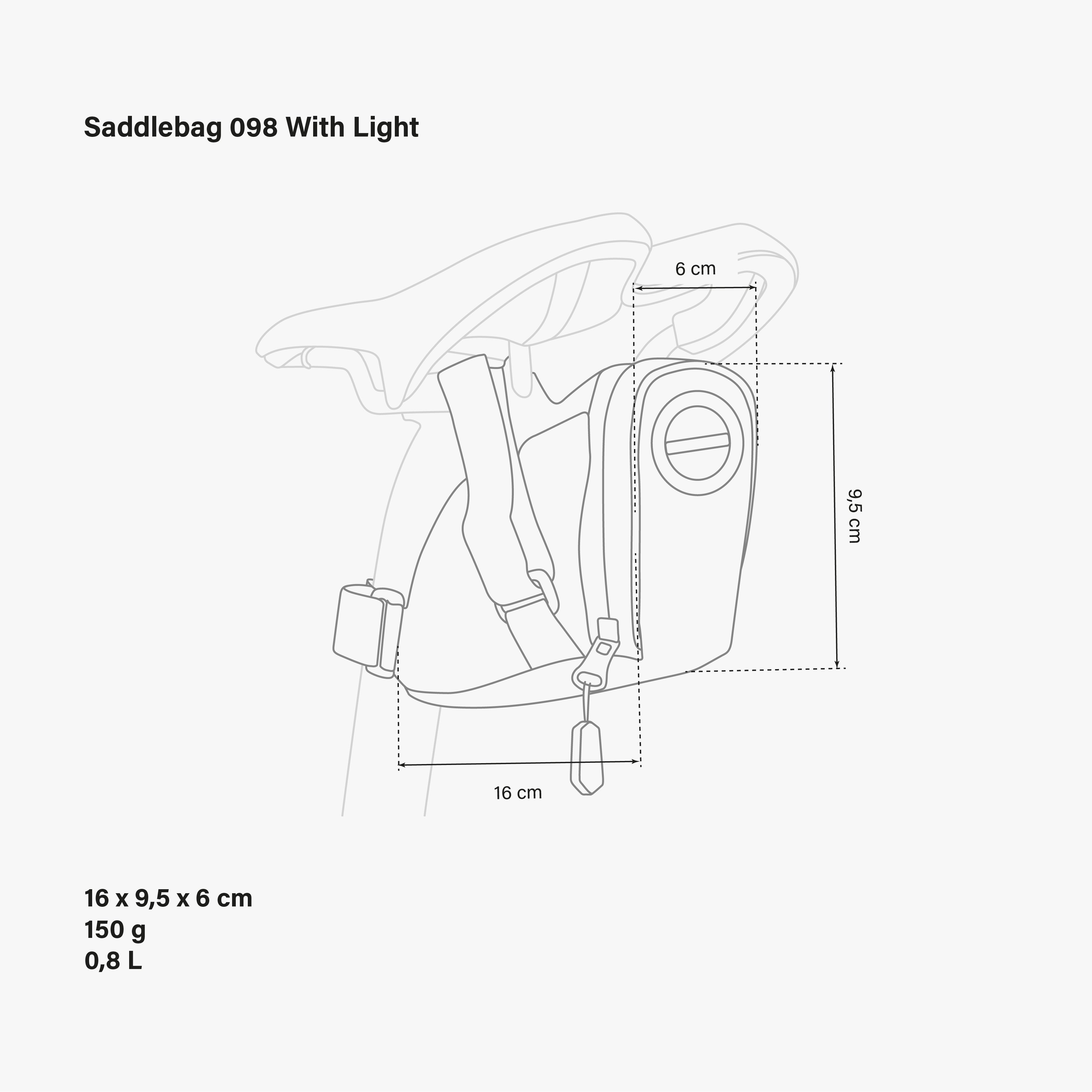 SADDLEBAG 098 WITH LIGHT