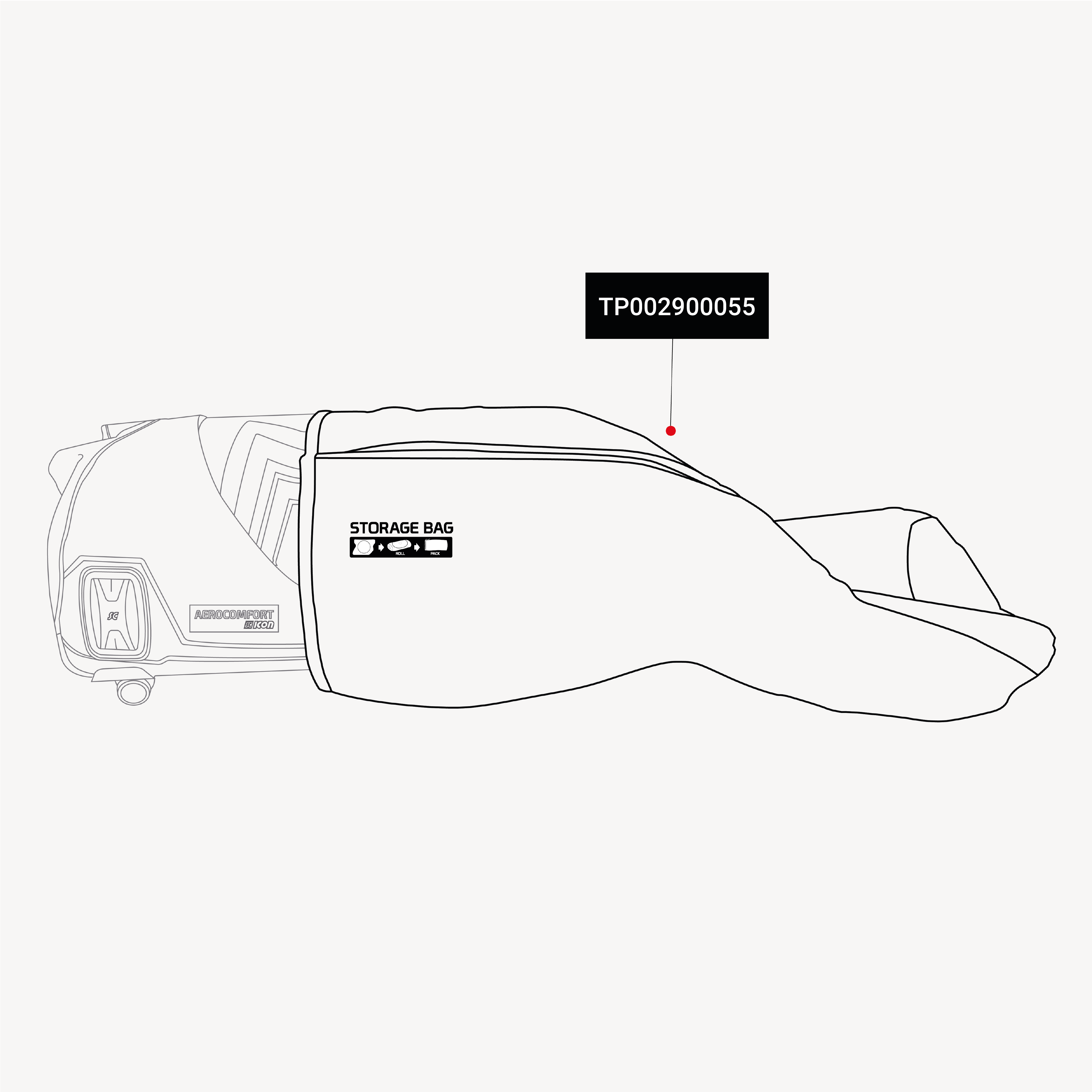 BOLSA CONTENEDORA PARA AEROCOMFORT MTB MY19