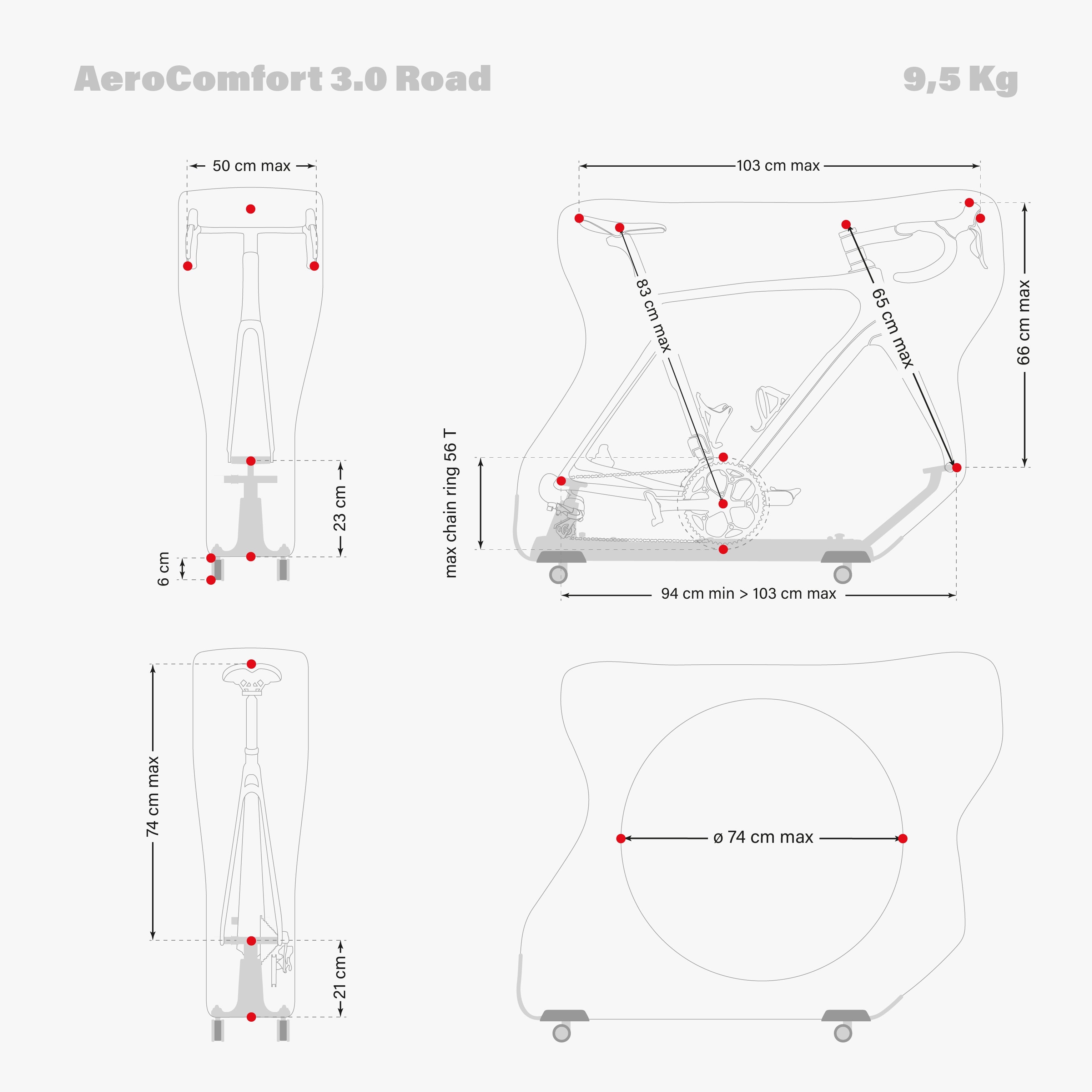 AEROCOMFORT 3.0 ROAD BIKE TRAVEL BAG