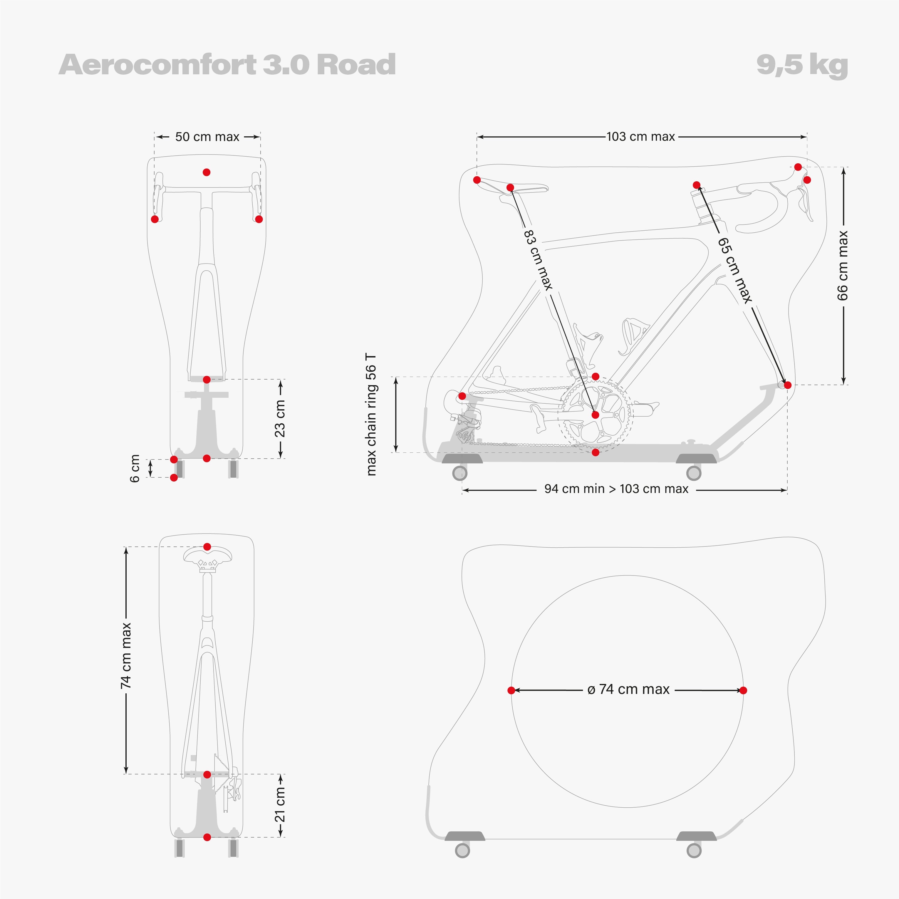 AEROCOMFORT 3.0 ROAD BIKE TRAVEL BAG